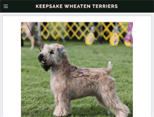 Tablet Screenshot of akeepsakewheatenterrier.com